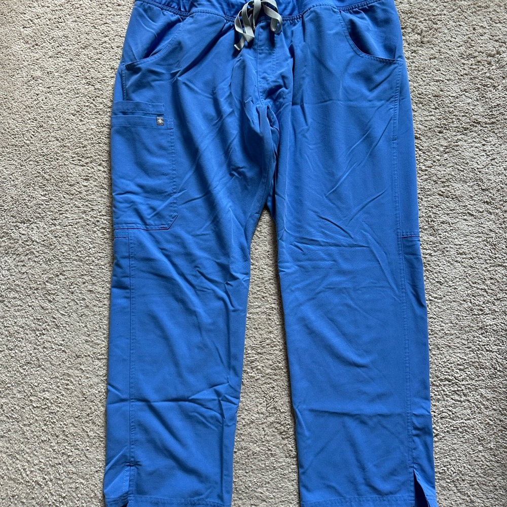 Figs Kade cargo scrub pants Ceil blue